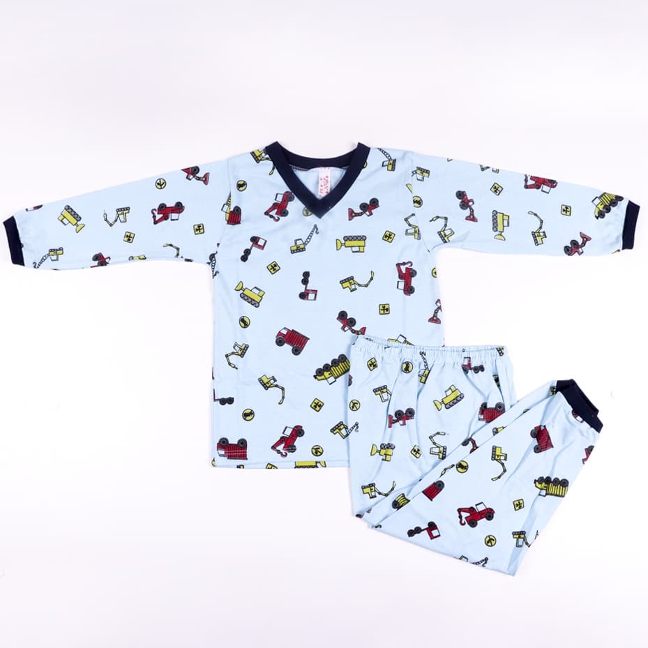 Kit 10 Roupa Dormi Infantil Menino Manga Longa Pijama