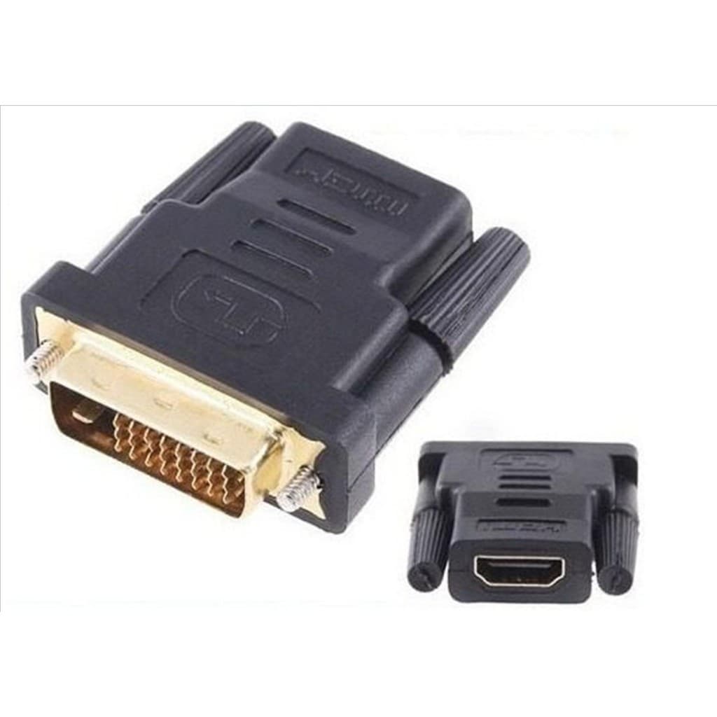 ADAPTADOR CONVERSOR DE HDMI PARA DVI-D DUAL 24 MACHO = DVI-D 24+1 PINOS MACHO PARA HDMI FEMEA = FULL HD 1080I 1080P 2K 4K