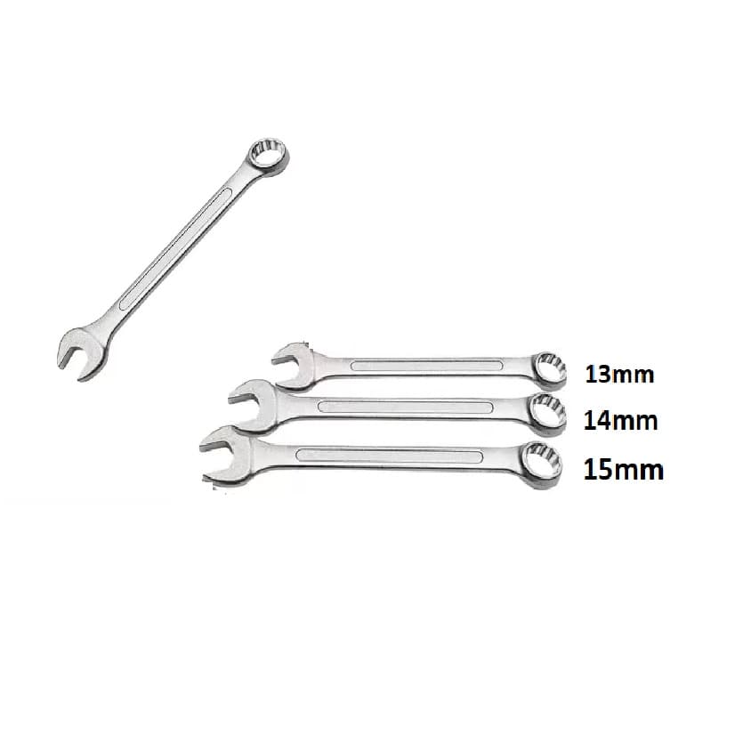 Conjunto De 3 Chaves Combinadas 13mm ao 15mm - Aço Carbono