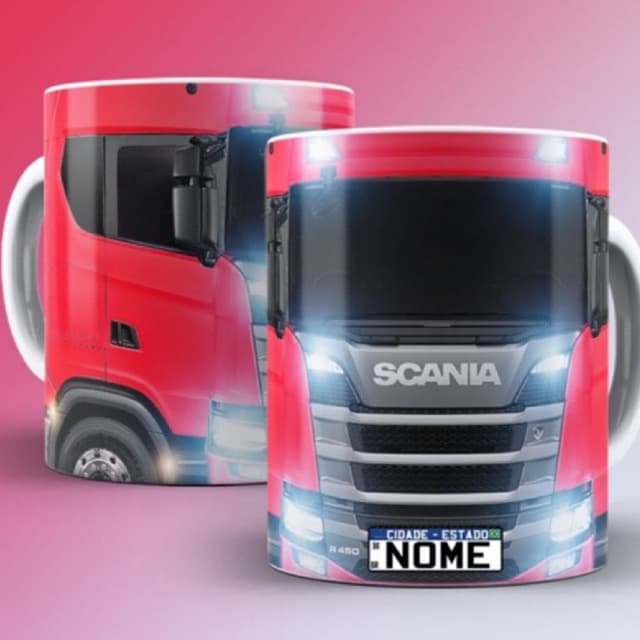 Caneca xicara personalizada  scania Caminhão R450