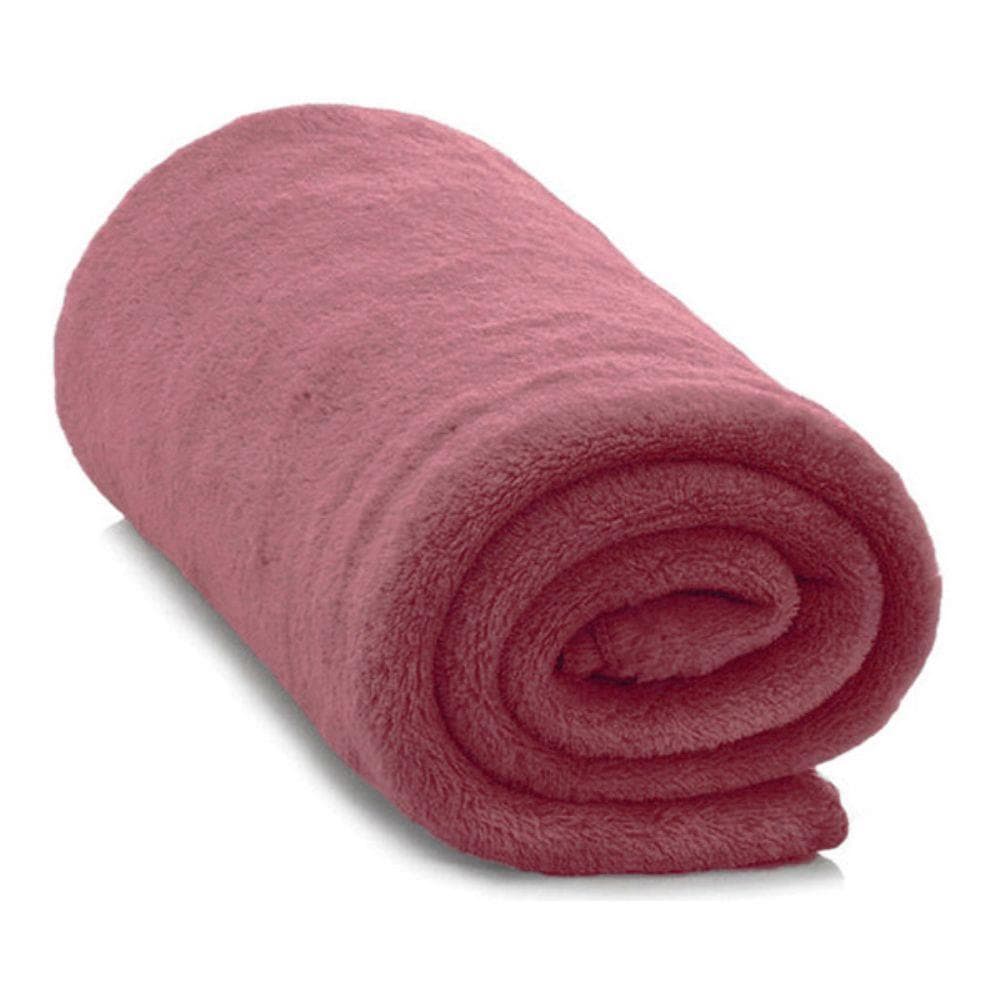 Mega Promoção Manta Soft Micro-fibra Casal Padrão Rose