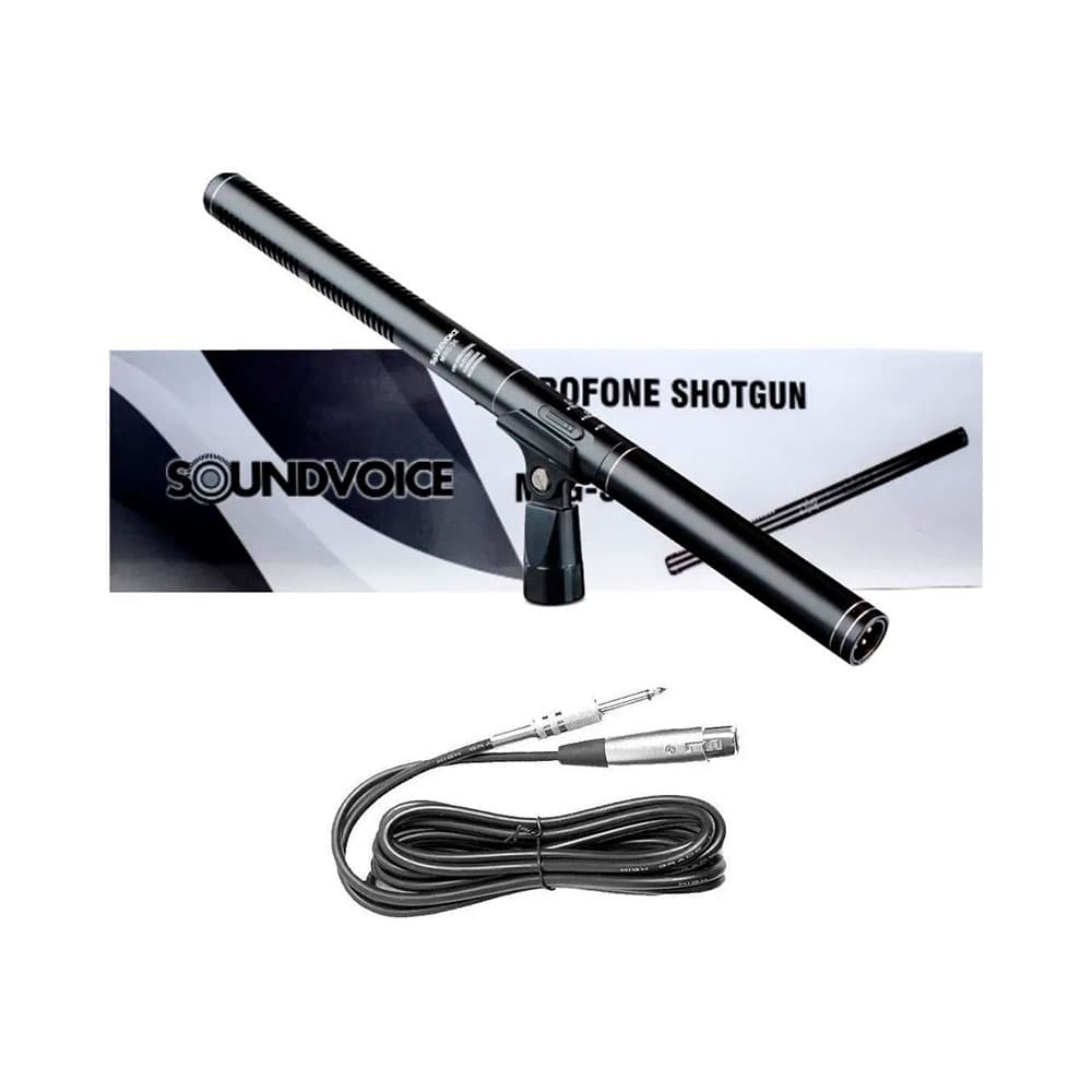 Microfone Soundvoice MSG36 Shotgun Unidirecional - AC1759