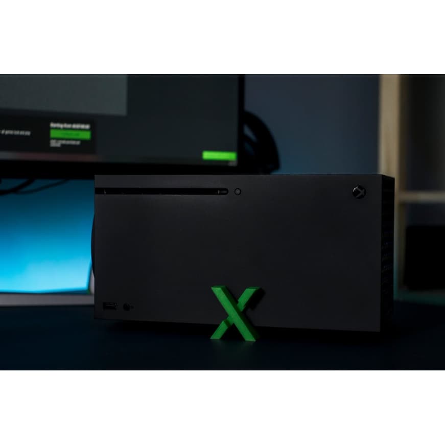 Kit Suporte para Console Xbox Series X - Posição Deitado Grande X - Impressão 3D