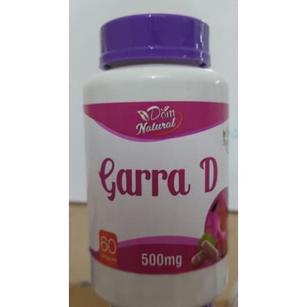 Garra D 500 Mg- 60 Cápsulas Alivio para dores Artrite\ Artrose\Bursite\Lombar\Fibromalgia