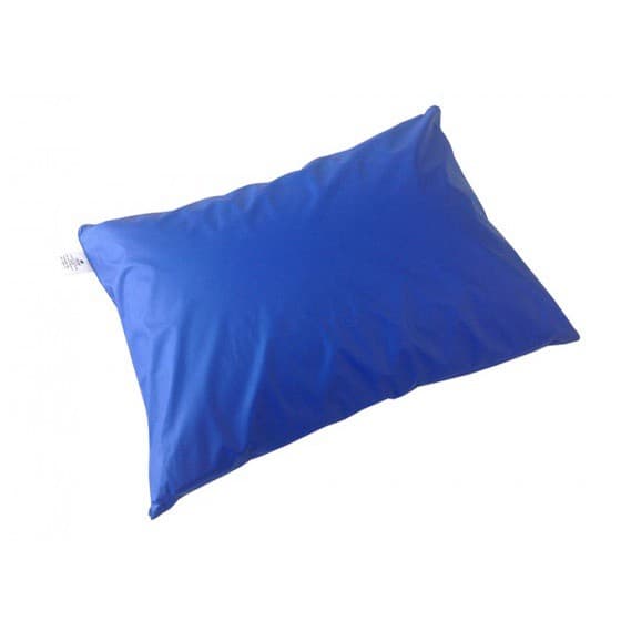 Travesseiro impermeável 50 x 70 espuma em Flocos 100% Poliéster - Cor Azul