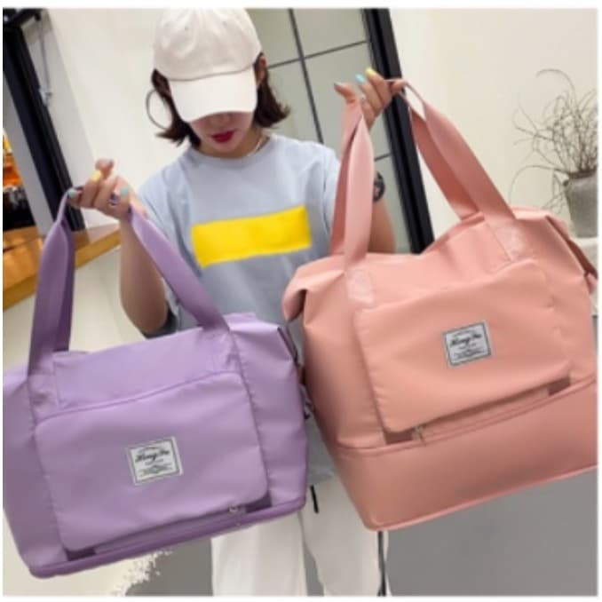 Nova grande capacidade dobrável sacos de viagem à prova dwaterproof água tote bolsa de viagem duffle sacos feminino multifuncional sacos de viagem