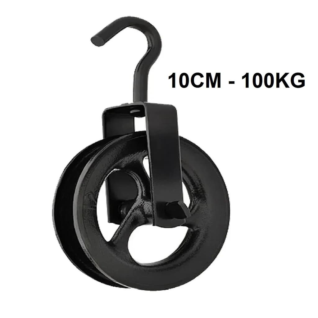 Roldana Poço Com Gancho 10 Cm 100 Kg Lotus 3851 - LMS FERRAMENTAS