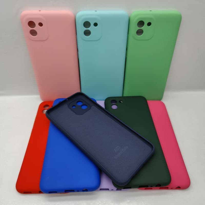 Capa Capinha De Celular Para Samsung A03 Silicone Com Aveludado e Proteção Da Câmera Case Telefone Galaxy A 03