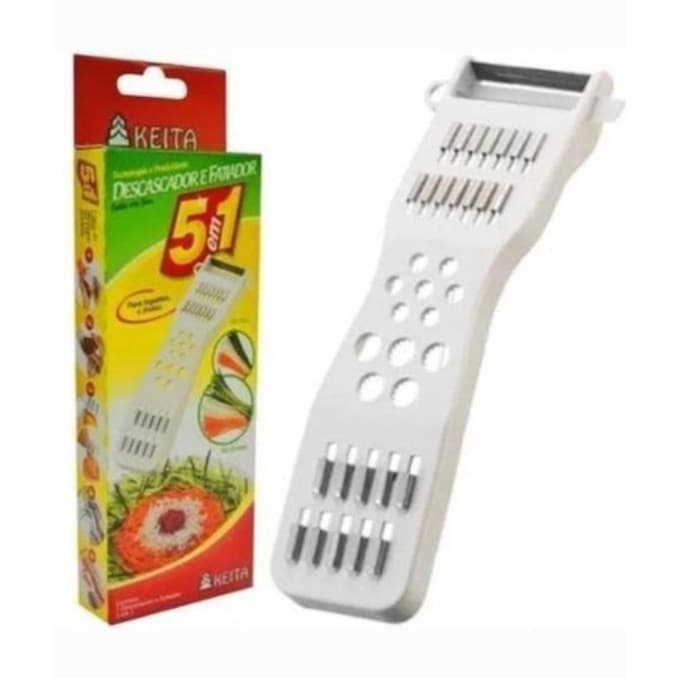 Descascador Fatiador De Legumes e  Frutas 5 Em 1 keita