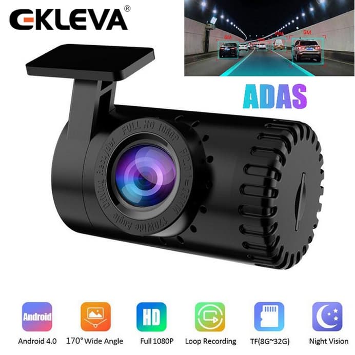 EKLEVA USB Traço Cam Câmera De Vídeo Do Carro Visão Noturna Gravador Suporte Android Player Mini DVR