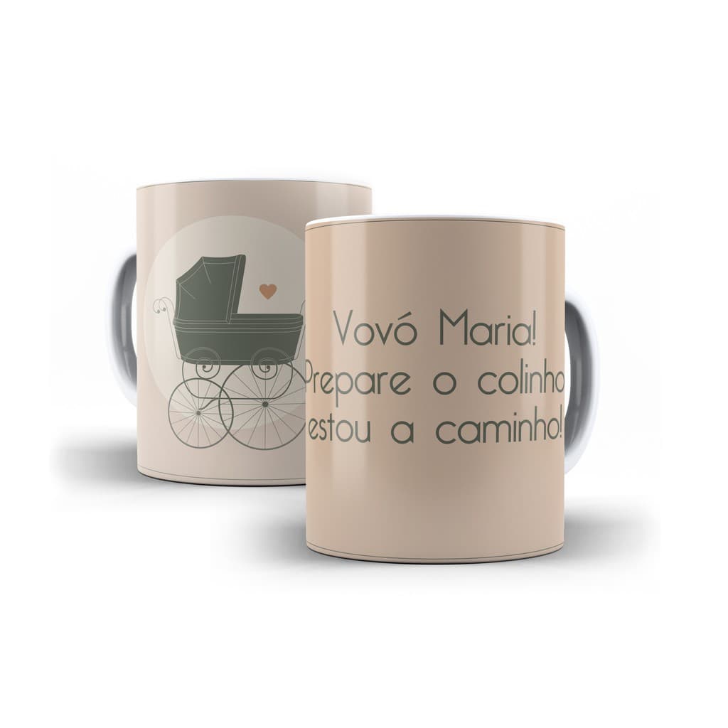 Caneca Personalizada Prepare o colinho vovô/vovó retrô