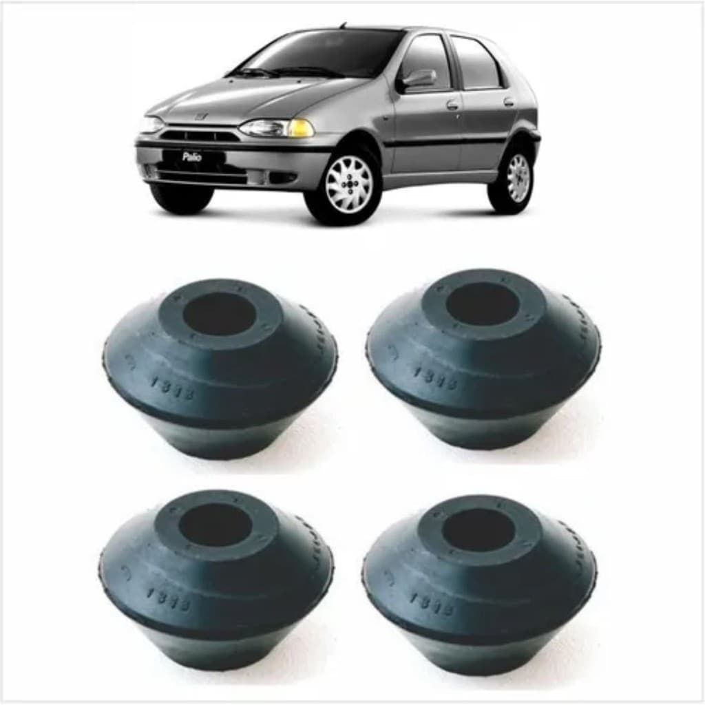 Kit Coxim Amortecedor Traseiro Palio 96 97 98 99 2000 Siena