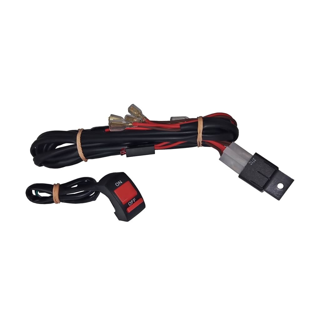 Chicote Elétrico De Farol Auxiliar Milha Moto Até 120 Watts
