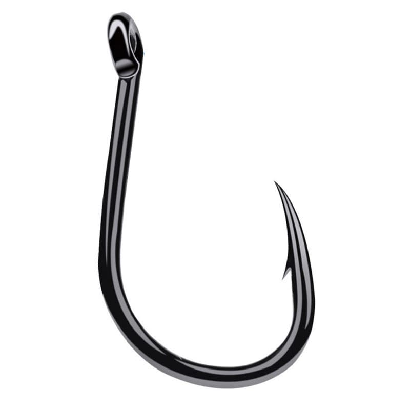 200 Pcs Alta Aço Carbono Ganchos De Pesca Anzol Mar Grande Offset Mustad Super Bloqueio Anzóis Isca Enfrentar W5