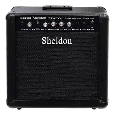 Amplificador Sheldon GT4200 para guitarra de 50W cor preto 125V/250V