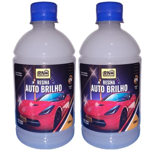 Kit 2 Cera Liquida Proteção Pintura Automotiva Efeito Lava Rapido 500ml