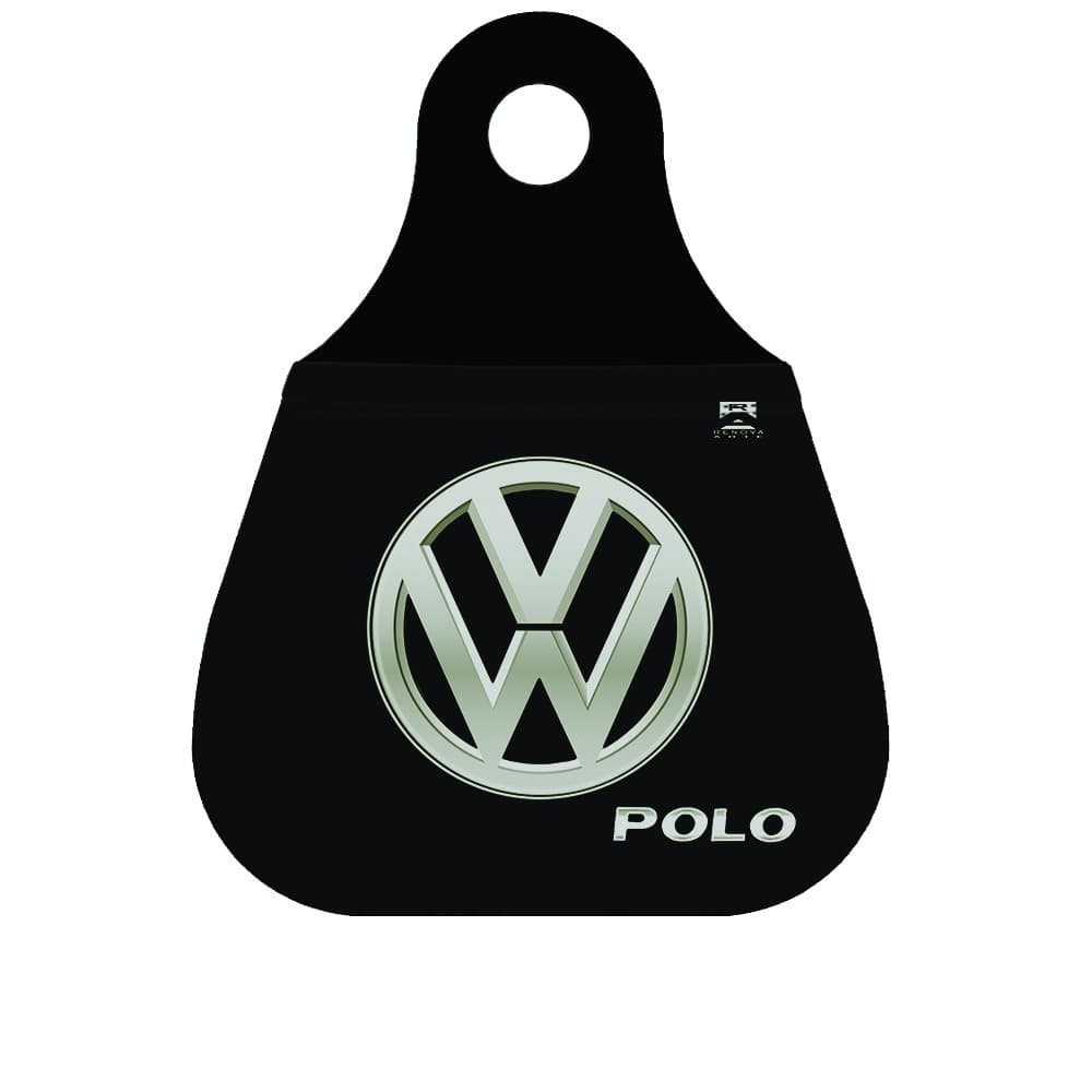 Lixinho lixeira lixo para cambio de carro Volkswagen Logo Prata Polo