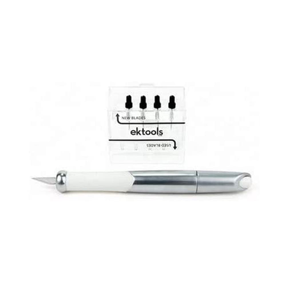 Estilete Precisão com Lâmina Retrátil com 5 Lâminas Refis EK Tools
