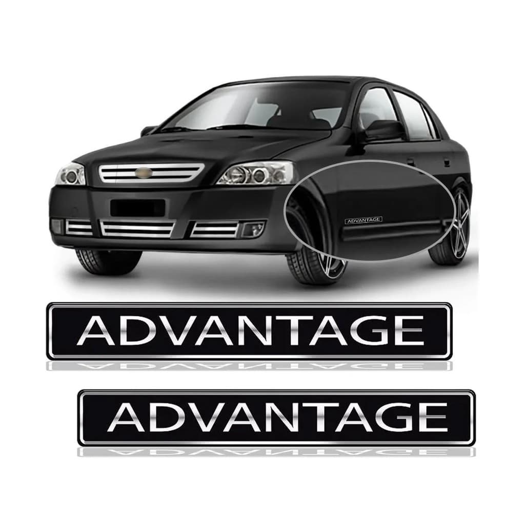 Par Adesivo Advantage Astra 2007 Á 2010 2011 Vectra Resinado