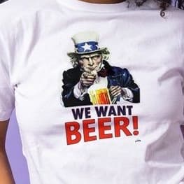 Camiseta Personalizada "We want beer!" Cerveja Frases Engraçadas - Promoção