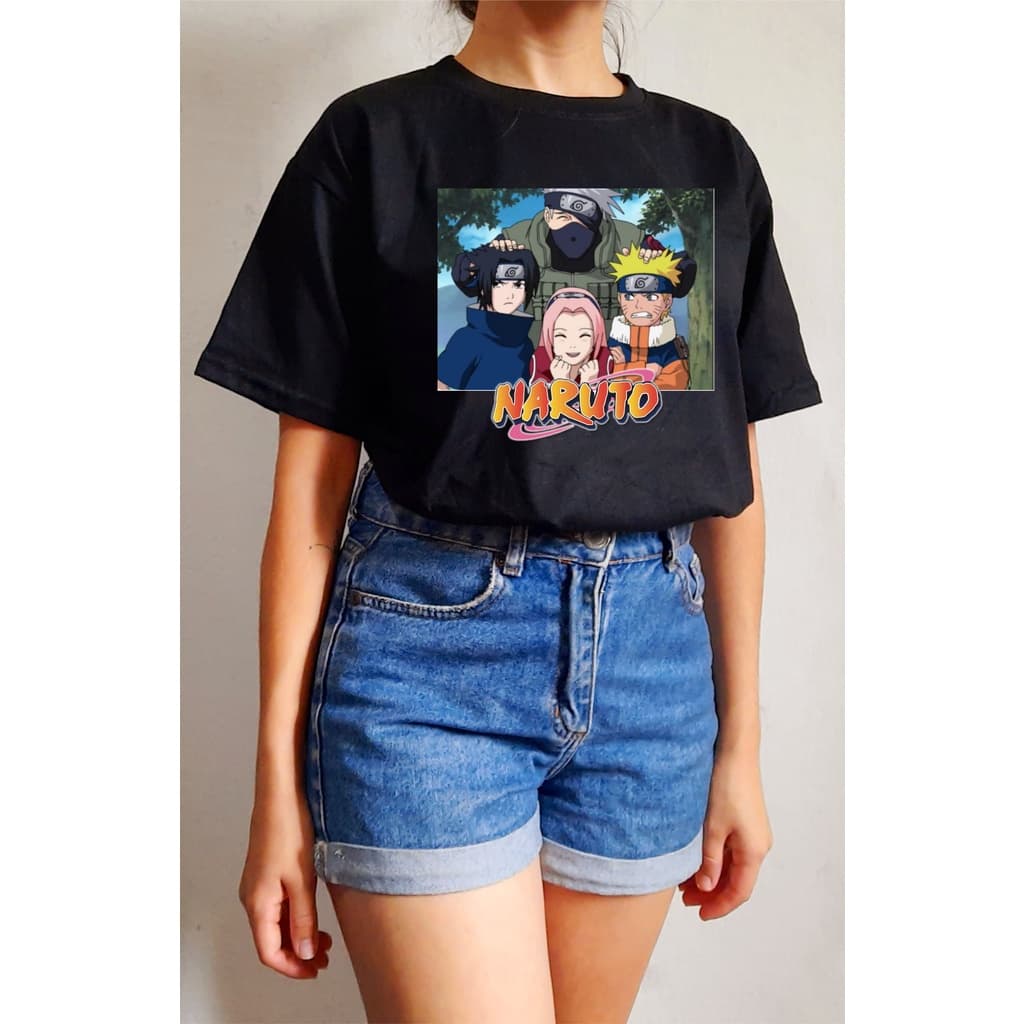 Camiseta Anime Naruto Usumaki Unisex 100% algodão