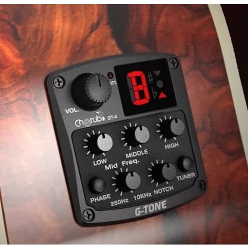 Captador Pré-equalizador Cherub G-tone Gt-3 Afinador Violão