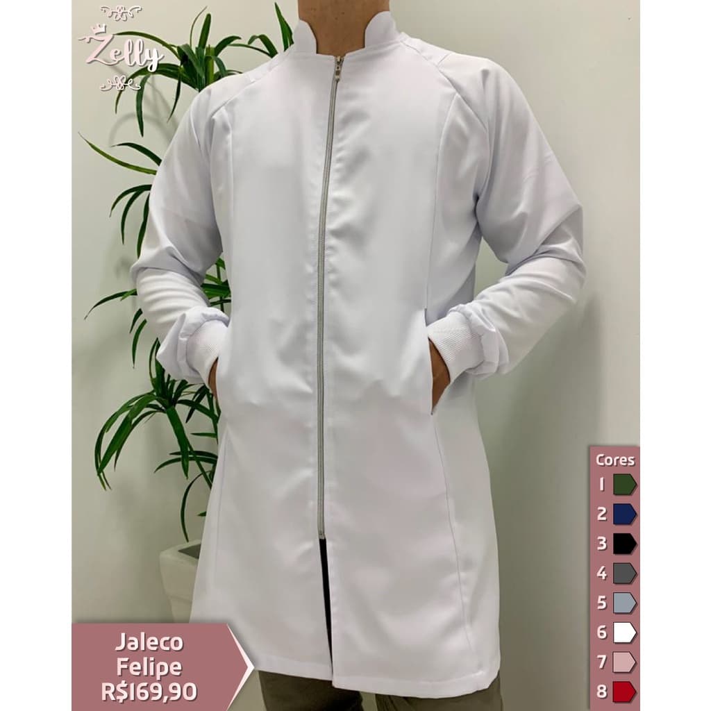 Jaleco Masculino Gola Padre modelo Felipe