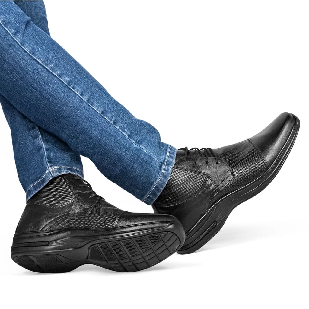 Sapato Social Masculino Couro Legítimo Confort