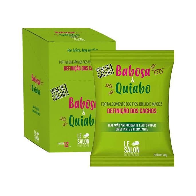 Máscara Capilar Babosa & Quiabo 12 unidades Sachê 30ml - Le Salon