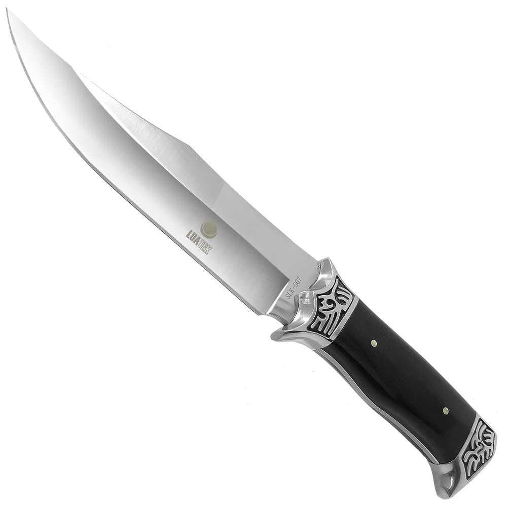 Faca Caça Churrasco Full Tang Modelo Luxo Bainha Nylon SLK-567 40195272557