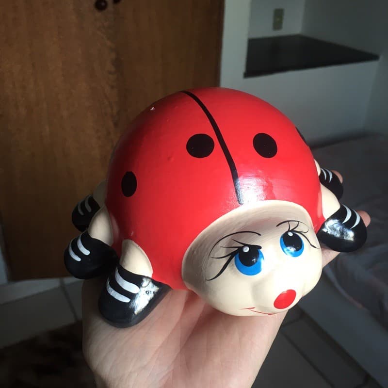 🐞 Enfeite de Joaninha para Jardim / Estatueta de Quintal Joaninha / Enfeite decorativo para casa Jardim quintal cozinha sala quarto joaninha com sapatinhos