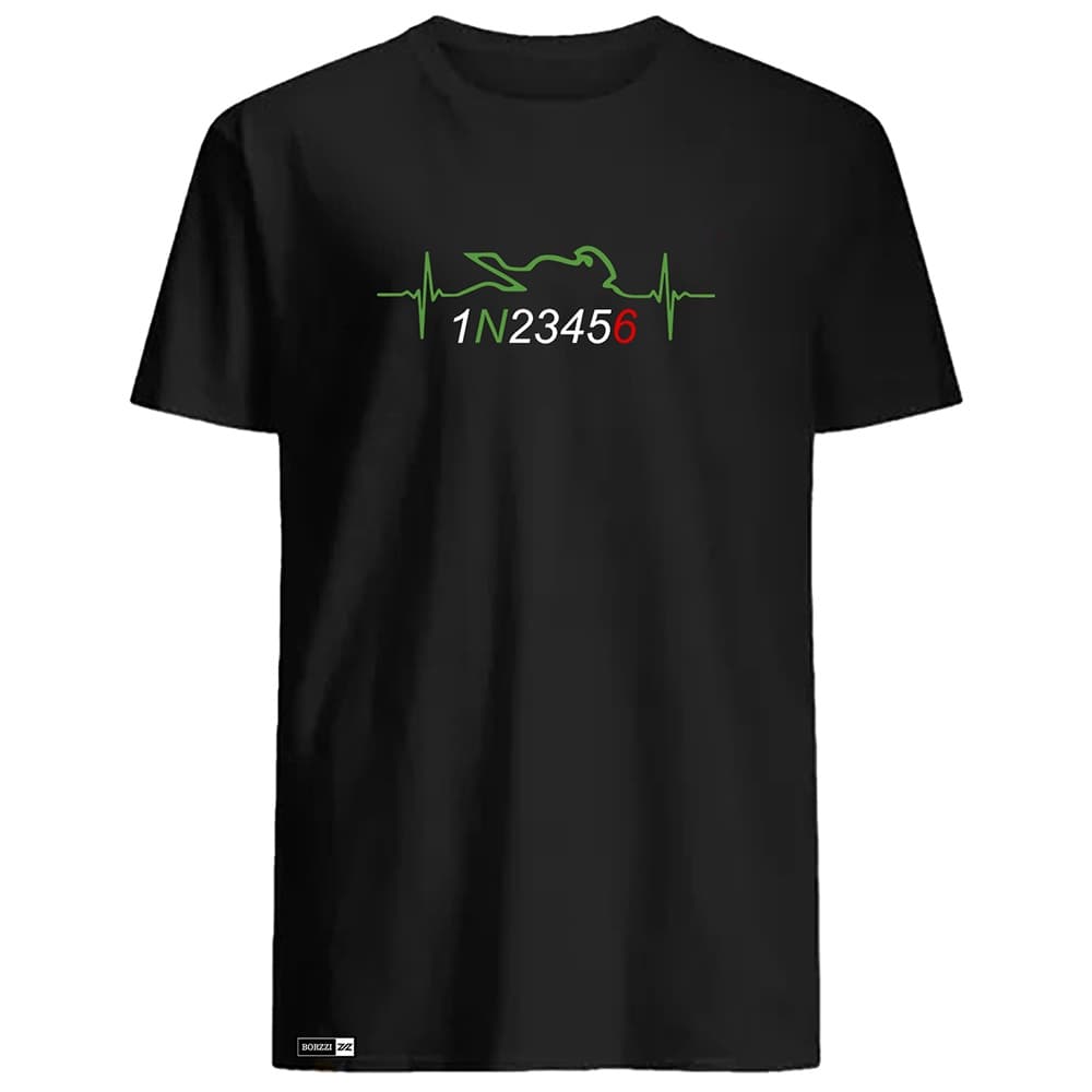 Camiseta Camisa Moto Grau Marcha Motor Motoqueiro Batimento Cardíaco Moto Paixão Melhor Qualidade