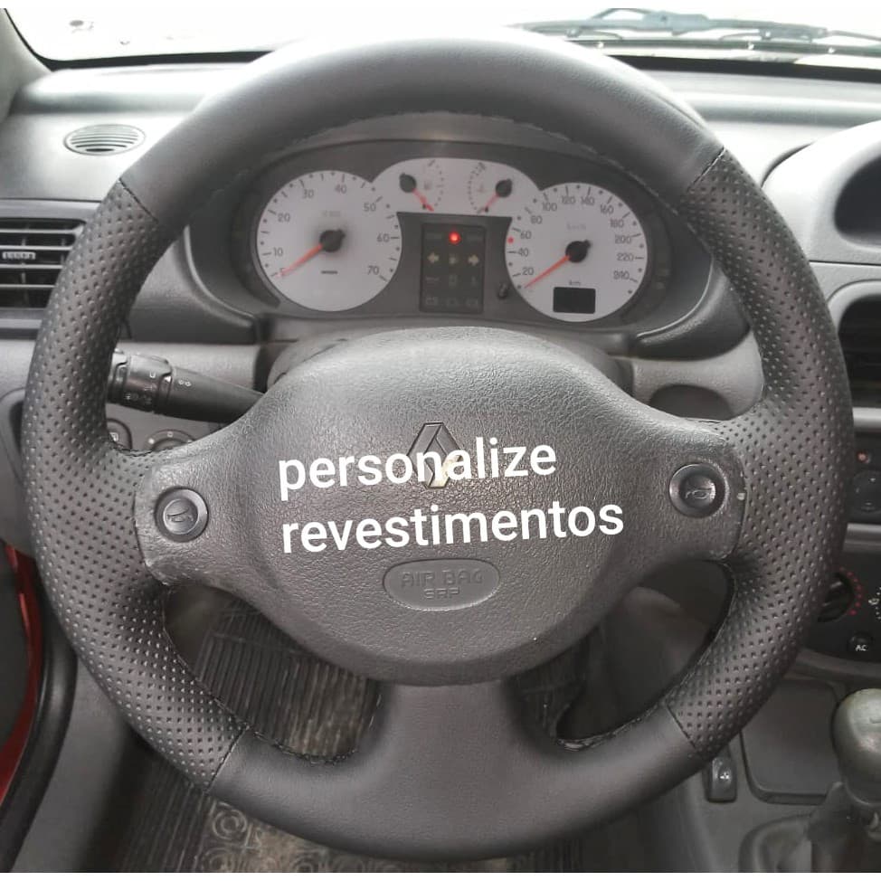 capa de volante costurada clio 99 +