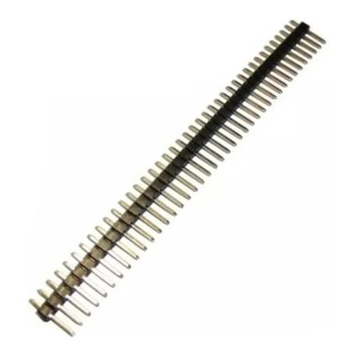 Barra De Pino Macho 180° 40 Vias 1x40 |arduino-placa- 5 Pçs [ Código 329 ]