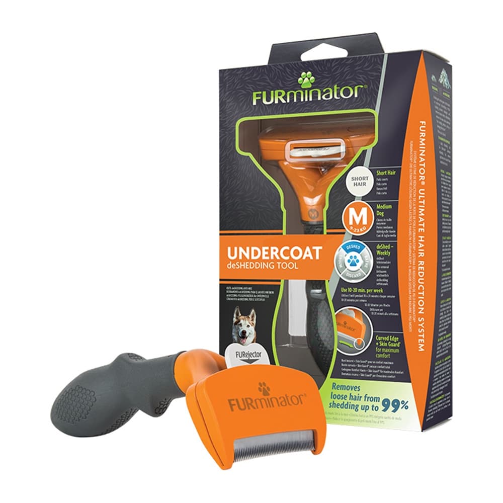 FURminator Médio Para Cães de pelo curto - Escova Tira Pelos