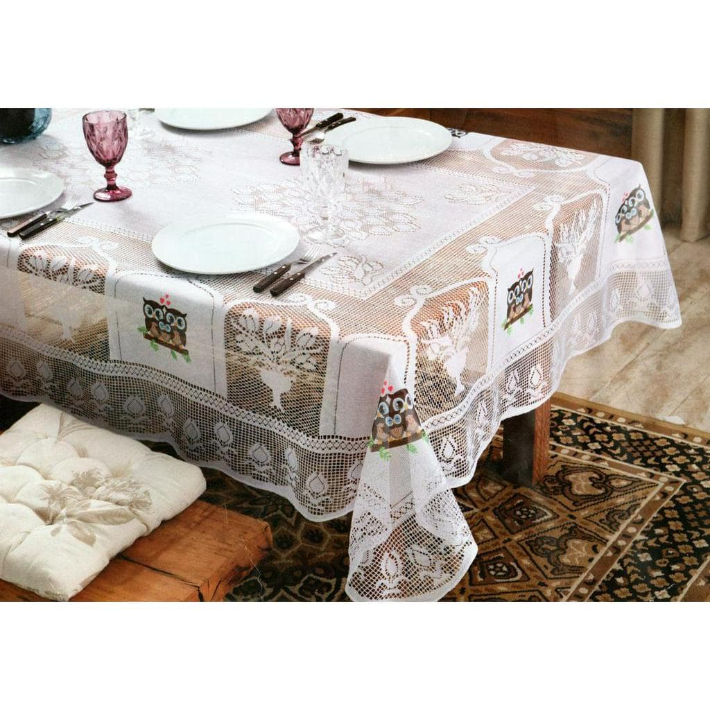 Toalha Diversas Estampas Renda 1,60x2,17 Poliéster Cozinha Copa Familia Churrasco Festa Decoração