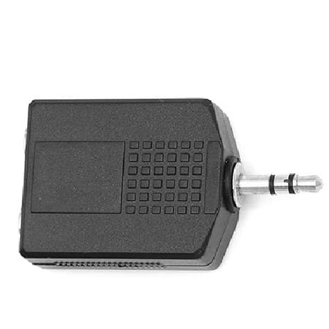 Adaptador P2 stereo x 2 Jack J10 (P10 Fêmea) stereo