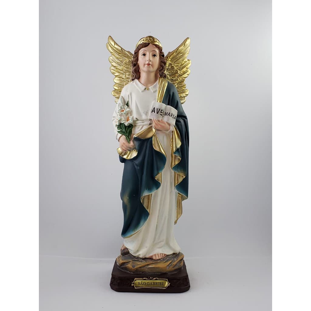 IMAGEM DE RESINA IMPORTADA SÃO GABRIEL ARCANJO 30CM