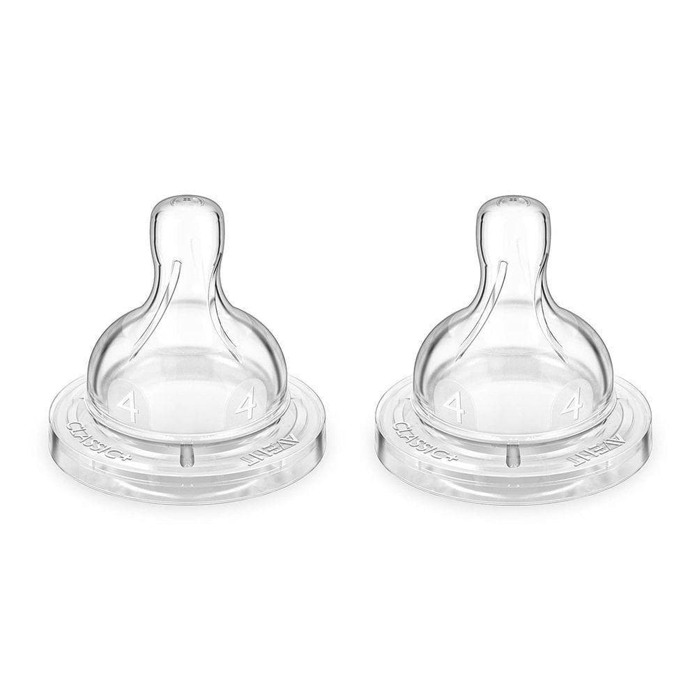 Bico Mamadeira Avent Anti-Colic No4 Fluxo Rapido 6m+ c/2 SCF
