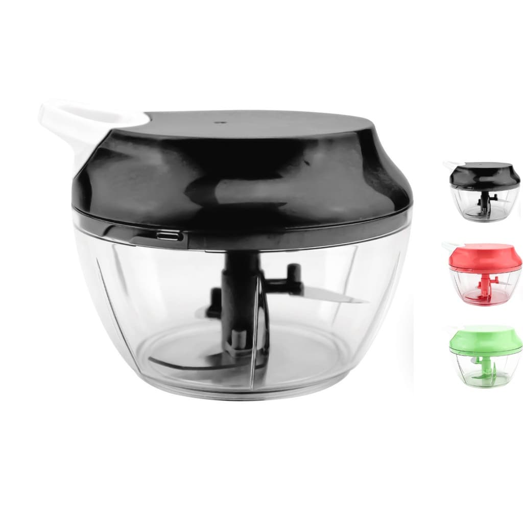 Mini Processador e Triturador De Alimentos Manual 3 Laminas