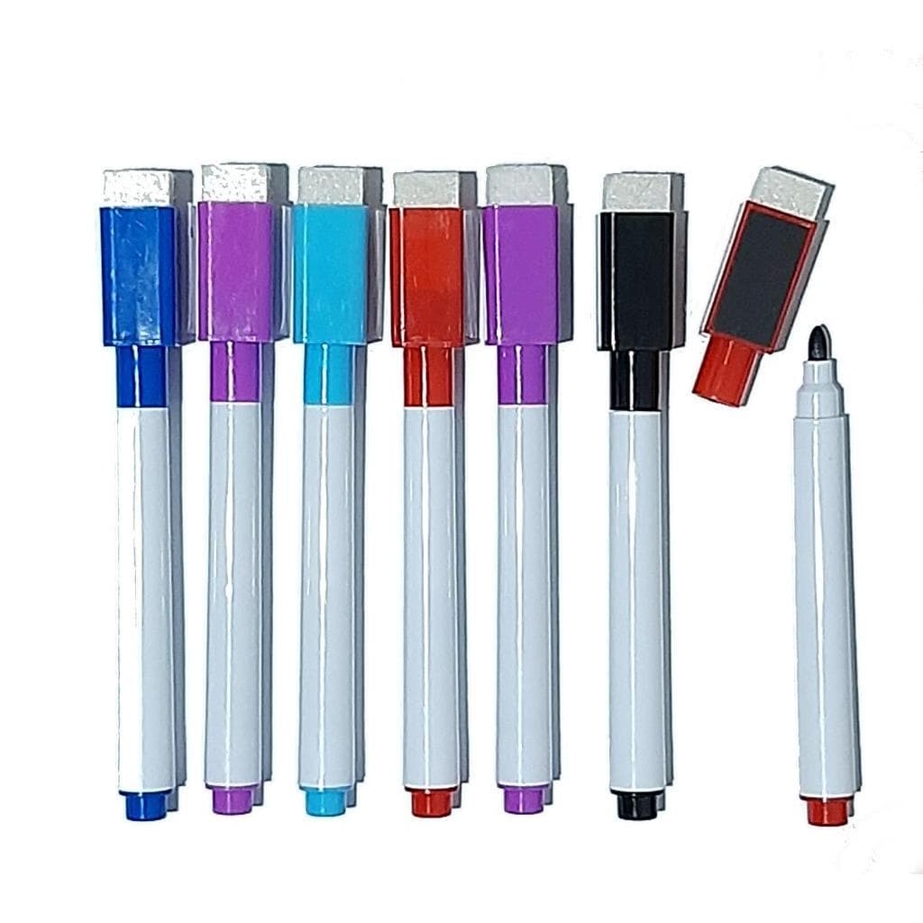 Caneta C/ Apagador P/ Quadro Branco E Lousa Magnetica-20 un