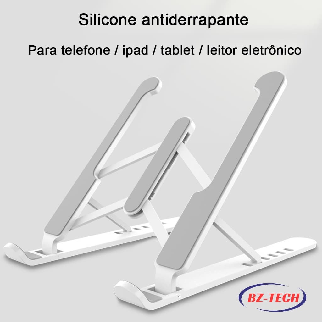 suporte para celular de mesa universal e tablet dobrável ergonômico ajustavel fino