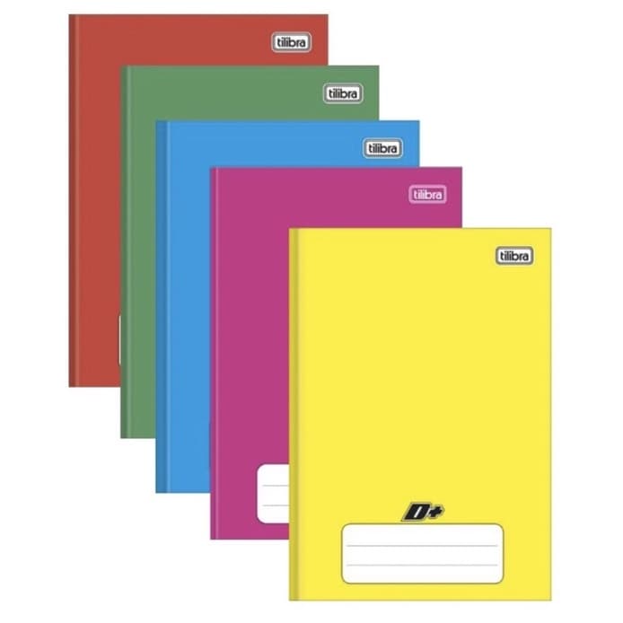 Caderno 1/4 D+ de Brochura Capa Dura 96 Fls Tilibra Caderno Pequeno