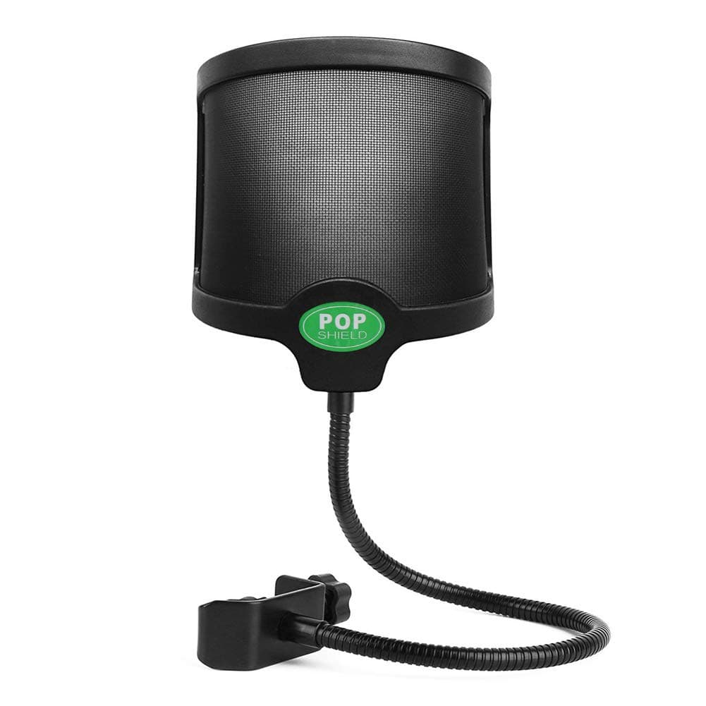 Pop Filter,Filtro,Anti puff,Sopro p/Microfone Condensador Gravacao,Tela em Metal