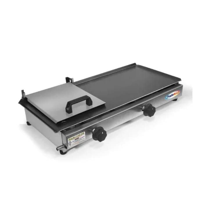 Chapa Sanduicheira a Gás 60x30 cm com Abafador Profissional para Hambúrguer, Lanches e Porções