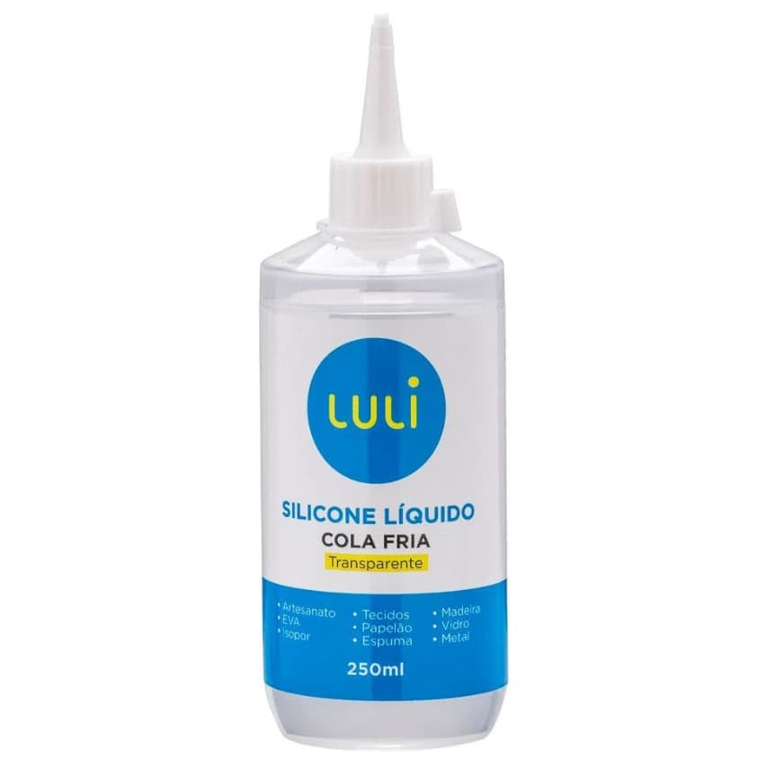 Cola De Silicone Líquido Cola Fria Transparente Luli 250ml