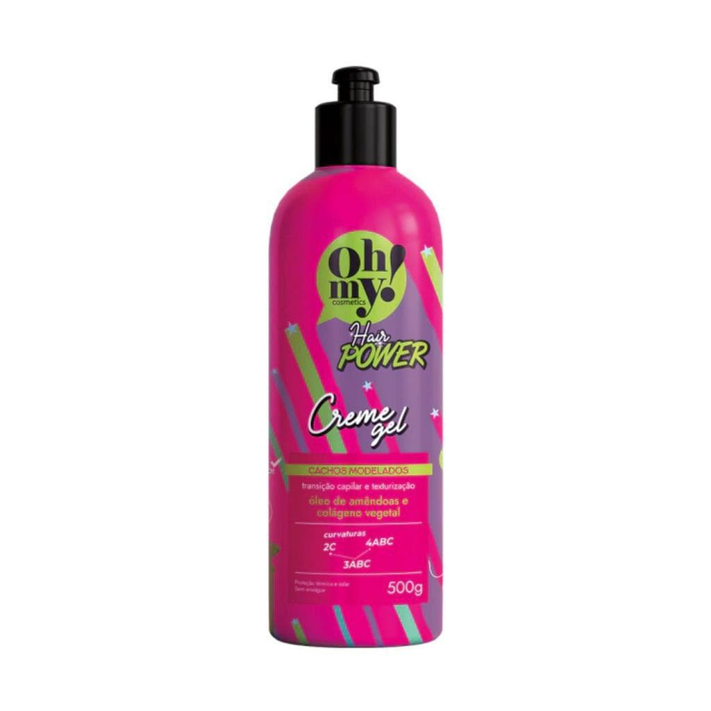 Creme Gel Hair Power Curvaturas 2C 3ABC 4ABC Oh My 500ml