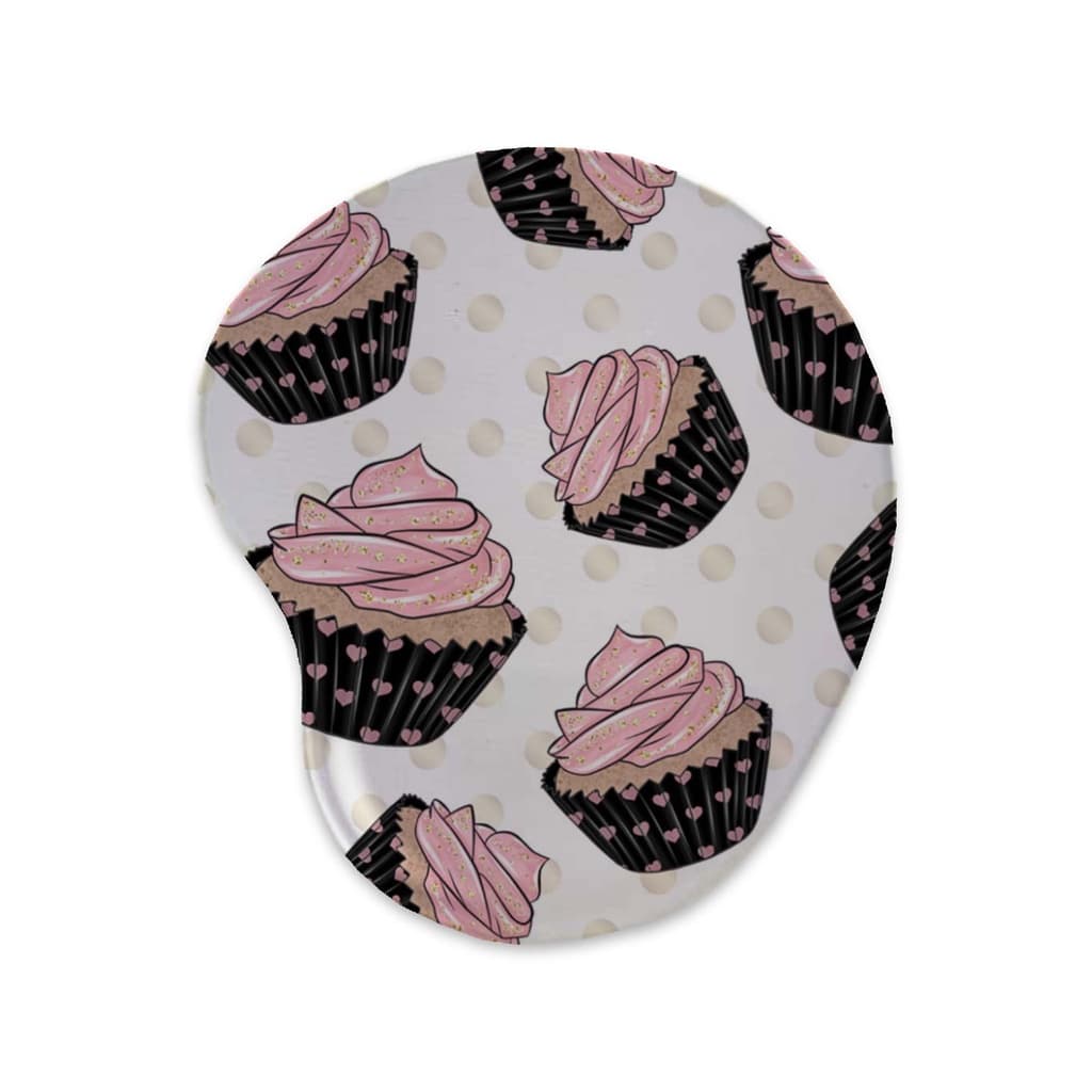 Mousepad – Doces Cupcake - Ergonômico Apoio De Punho Pulso