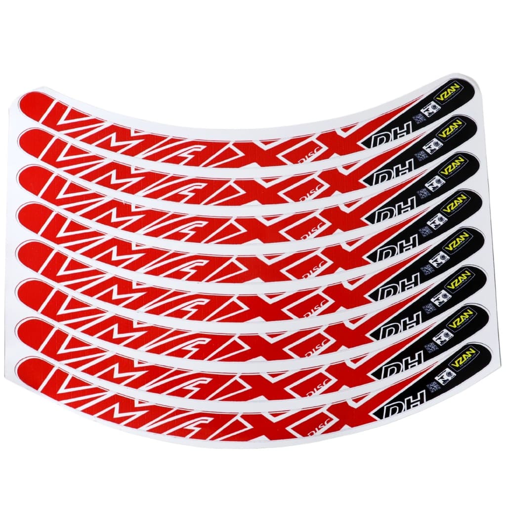 Adesivo de Roda VMMAX VBRAKE Vermelho 8 unidades (1 RODA)