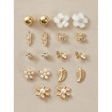 Conjunto De Brincos Femininos variados bijuterias kit de 12 pares